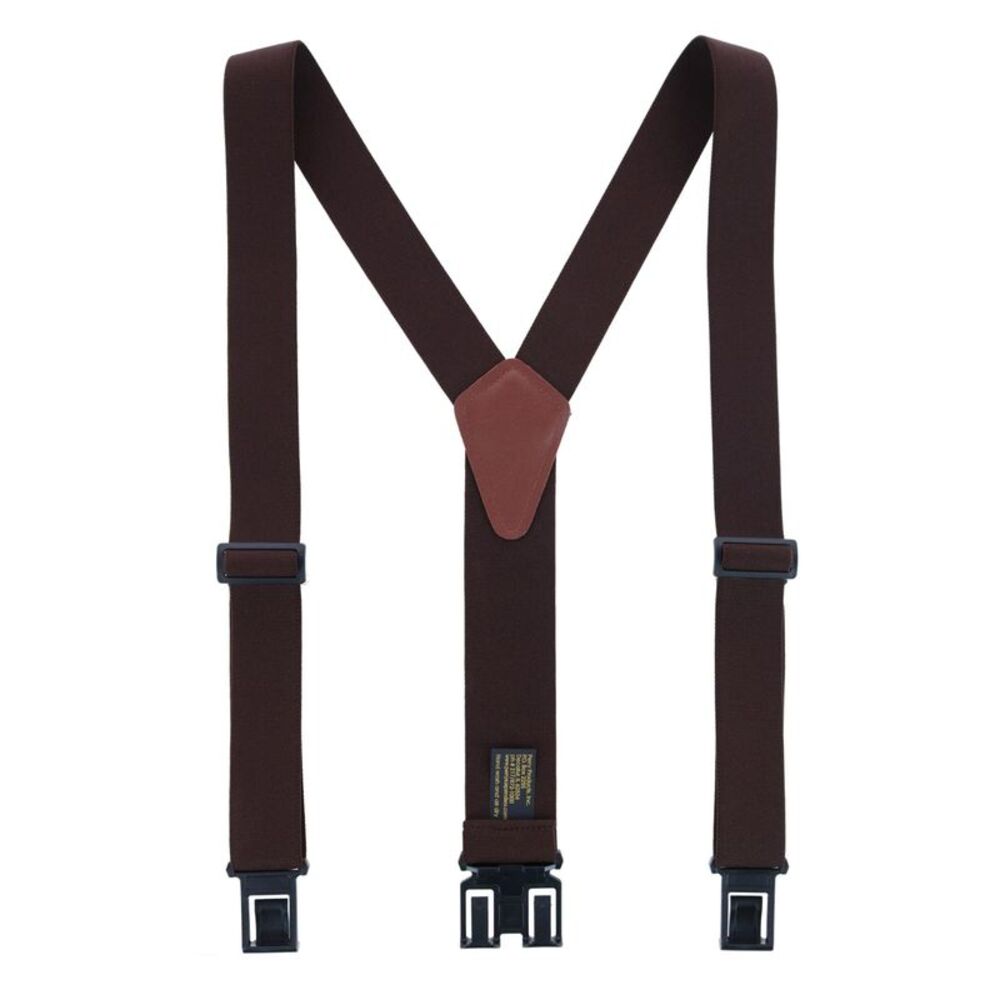 Perry Suspenders Men's Elastic 1.5 Inch Wide Hook End Suspenders